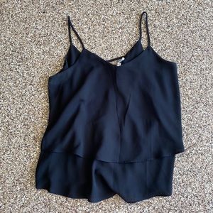 Black cross back tank